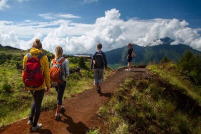 Amazing Trekking on the Mount Batur watching a beautiful sunrise