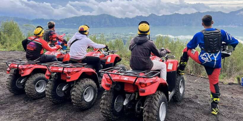 Bali: ATV Batur Sunrise, Lava, Pine Forest and Hot Spring - The ATV Reality Check: Semi-Automatic Quads and Sandy Terrain