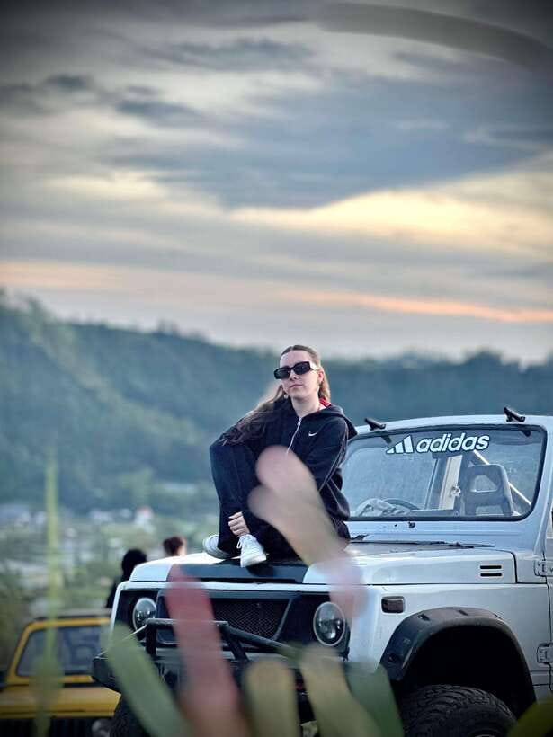 Bali: Hidden Waterfall & Mt. Batur Sunset Jeep Private Tour - Ulu Petanu Waterfall: the calm start before the volcano scenes