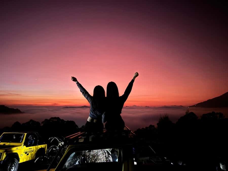 Bali: Shared Mount Batur Sunrise Jeep Tour with Hot Springs - Basecamp coffee and the climb: your jeep ride up Mount Batur