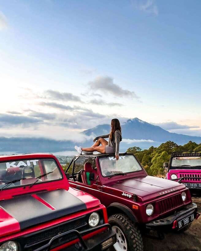 Bali: Sunset Mount Batur Jeep and Hot Spring All Inclusive - Mount Batur by Jeep: Black Lava Fields and the Reality of Volcanic Ground