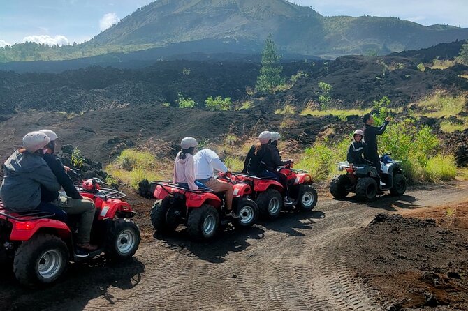 Mount Batur ATV Quad Bike with Black lava and Black Sand Trip - Riding black lava and black sand on a 200cc ATV