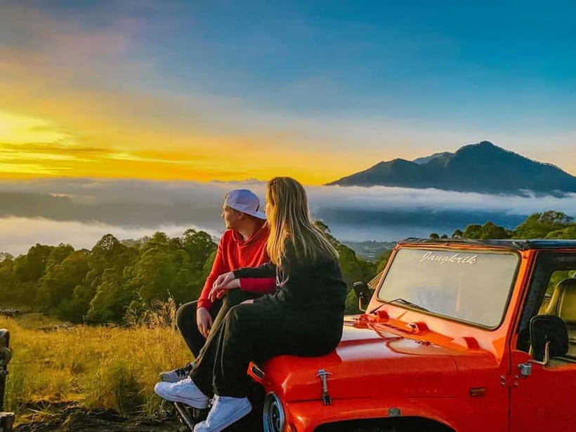 Mount Batur Sunrise Jeep & Black Lava Adventure - Pickup in Bali, then straight toward the volcano