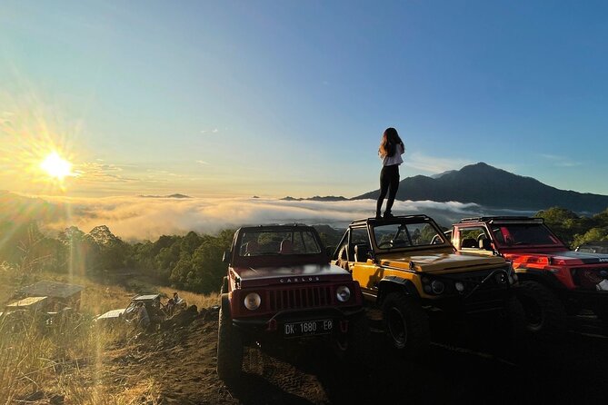 Mount Batur: Sunrise Jeep Tour - Open-air 4WD on Mount Batur, what the ride is really like
